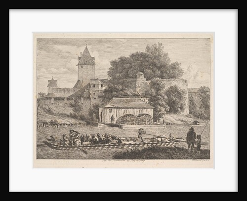 The Town Wall of Regensberg, 1817 by Johann Christian Erhard