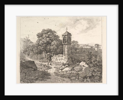 A Peasant Greeting the Statue of Mary, 1817 by Johann Christian Erhard