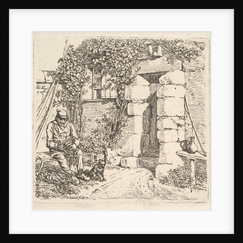 The Old Man and his Pomeranian Dog, 1817 by Johann Christian Erhard