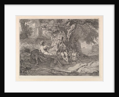 The Artist, Resting with his Guide, 1819 by Johann Christian Erhard