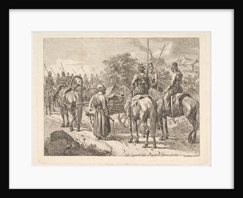 Cossacks Escorting the Regimental Cassone, 1815 by Johann Christian Erhard