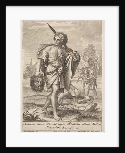 David with the Head of Goliath, 1705-62 by Johann Georg Bergmuller
