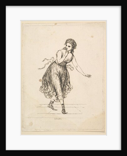 Woman Alone, from the series The Dancing Pair Vigano by Johann Gottfried Schadow