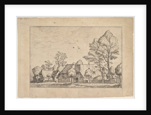 Large Farm with Draw Well from Praediorum villarum et rusticarum casularum icones e…, ca. 1559-61 by Johannes van Doetecum I