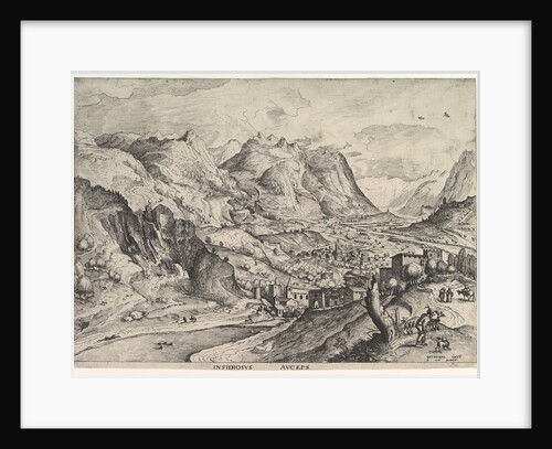 The Crafty Bird-Catcher from The Large Landscapes, ca. 1555-56 by Johannes van Doetecum I