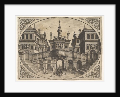 Plate from 'Scenographiae…', 1560 by Johannes van Doetecum I