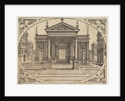 Plate from 'Scenographiae…', ca. 1560 by Johannes van Doetecum I