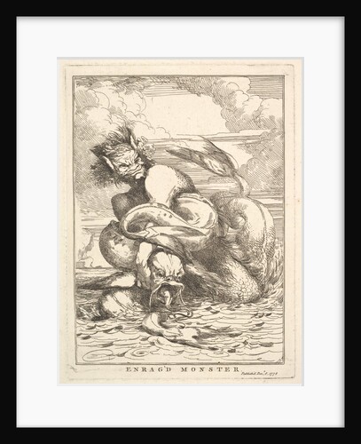 Enrag'd Monster, December 8, 1778 by John Hamilton Mortimer