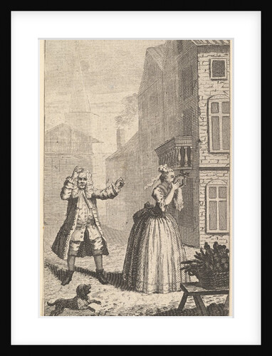 Frontispiece to Moliere's 'Sganarelle, ou le Cocu Imaginaire', ca. 1732 by John Vandergucht
