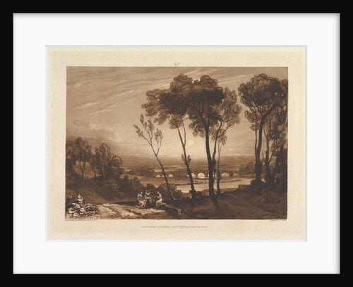 The Bridge in Middle Distance, June 10, 1808 by JMW Turner