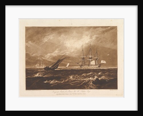 The Leader Sea Piece, March 29, 1809 by JMW Turner