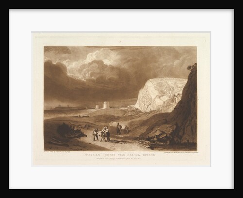 Martello Towers near Bexhill, Sussex, June 1811 by JMW Turner