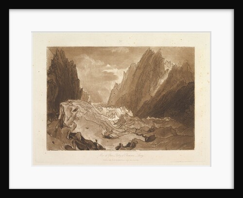 Mêr de Glace, Valley of Chamouni-Savoy, May 23, 1812 by JMW Turner