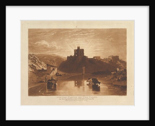 Norham Castle on the Tweed, January 1, 1816 by JMW Turner