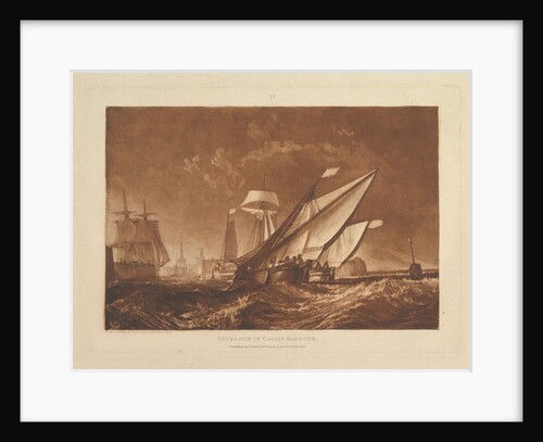 Entrance of Calais Harbour, January 1, 1816 by JMW Turner