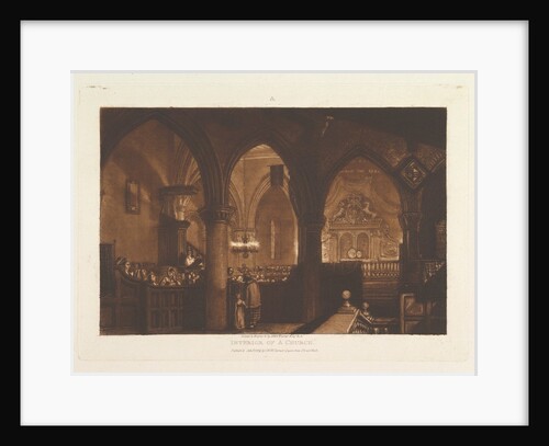 Interior of a Church, January 1, 1819 by JMW Turner