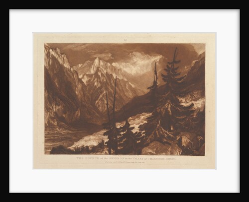 The Source of the Arvaron in the Valley of Chamouni, Savo by JMW Turner