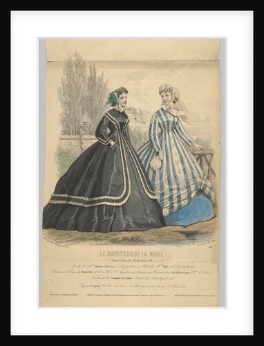 Modes de Mme. Antonie Lalanne, No. 791, from Le Moniteur de la Mode, 1848 by Jules David