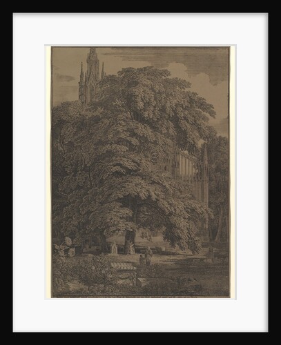 Gothic Church Hidden by a Tree, 1810 by Karl Friedrich Schinkel