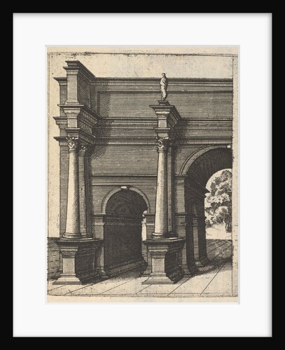 Half of an Arch [Arcus Lutii Septimi] from the series 'Ruinarum variarum fabricarum deline…, 1554 by Lambert Suavius