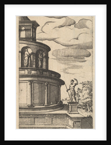 Partial view of a Building [Sepulchrum Adriani] from the series 'Ruinarum variarum fabrica…, 1554 by Lambert Suavius