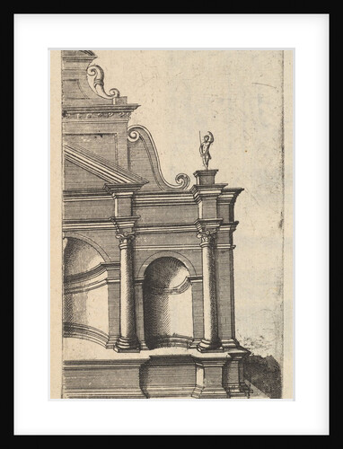 Partial View of a Monument [Mercurii Templum] from the series 'Ruinarum variarum fabricaru…, 1554 by Lambert Suavius