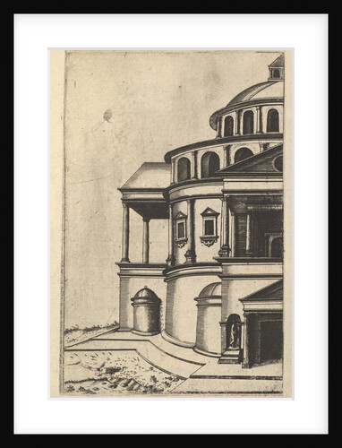 Partial View of a Building [Templum Isaiae Prophetae] from the series 'Ruinarum variarum f…, 1554 by Lambert Suavius