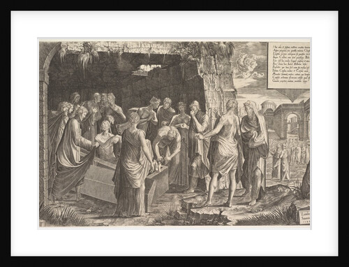 Raising of Lazarus, 1544 by Lambert Suavius