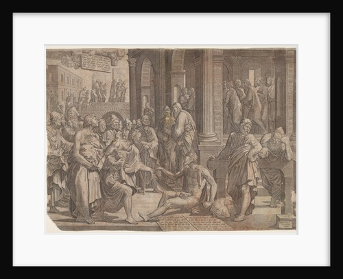 Saint John and Saint Peter Healing the Cripple, 1553 by Lambert Suavius