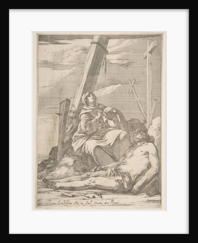 Christ and the Virgin at the Foot of the Cross by Laurent de la Hyre