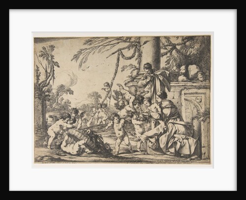 The Virgin and Christ Child Served by Angels, 1640 by Laurent de la Hyre