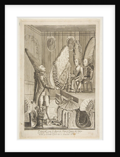 Préparatif pour le départ du Prince et Princesse des Nabots. L'incomparable Baron …, 18th century by Unknown
