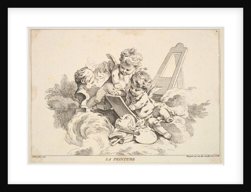 Painting by Louis Felix de la Rue