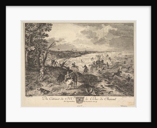 Robbery on a Road after a painting in the collection of the Duc de Choiseul, 1771 by Louis Germain