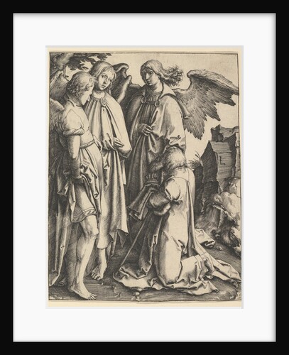 Abraham and Three Angels, ca. 1513 by Lucas van Leyden