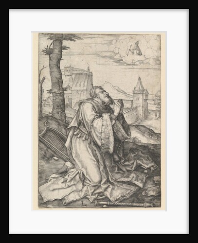 David Praying, ca. 1507 by Lucas van Leyden