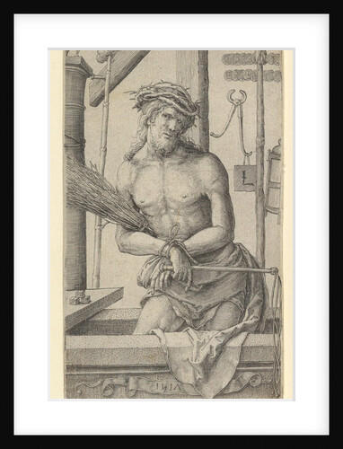 Christ as the Man of Sorrows with the Instruments of the Passion., 1517 by Lucas van Leyden