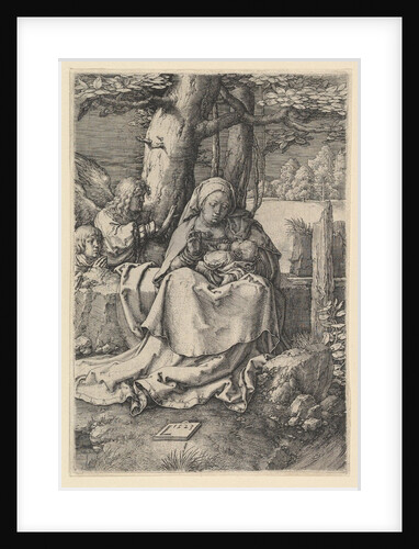 The Virgin and Child with Two Angels, 1523 by Lucas van Leyden