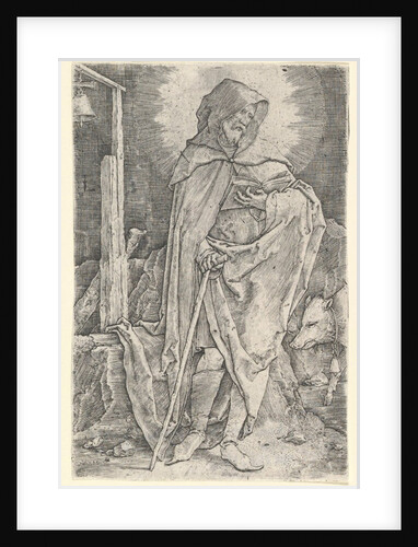 St. Anthony, ca. 1521 by Lucas van Leyden