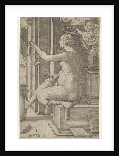 Justice, from the series The Virtues, 1530 by Lucas van Leyden