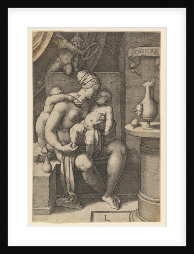 Charity, from the series The Seven Virtues, 1530 by Lucas van Leyden