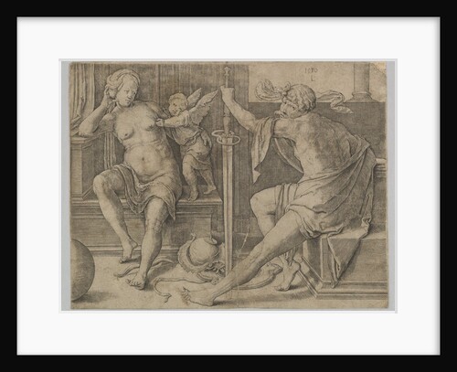 Mars, Venus and Cupid, 1530 by Lucas van Leyden
