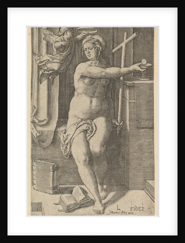 Faith, from the series The Seven Virtues, 1530 by Lucas van Leyden