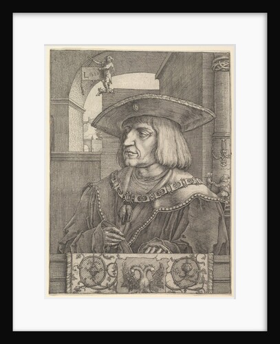 Emperor Maximillian I, 1520 by Lucas van Leyden