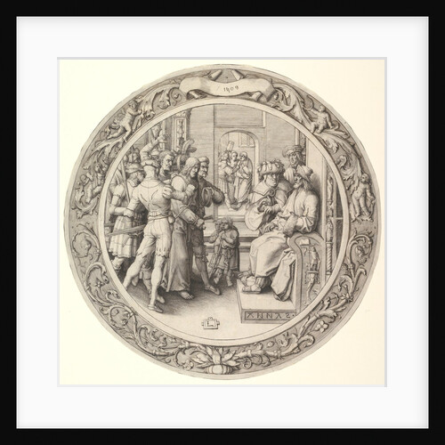 Christ before Annas, from the Circular Passion, 1509 by Lucas van Leyden