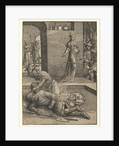 Jael Killing Sisera, without ornamental frame, 1517 by Lucas van Leyden