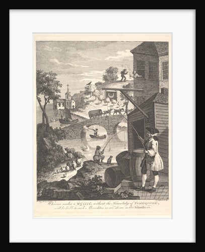 Satire on False Perspective: Frontispiece to 'Kirby's Perspective', February 1754 by Luke Sullivan