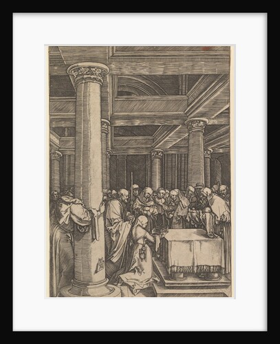 The presentation of Jesus to Simeon in the temple, after Dürer, ca. 1500-1534 by Marcantonio Raimondi