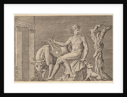 Speculum Romanae Magnificentiae: Apollo Tending the Flocks of Admetus, 16th century by Marco Dente