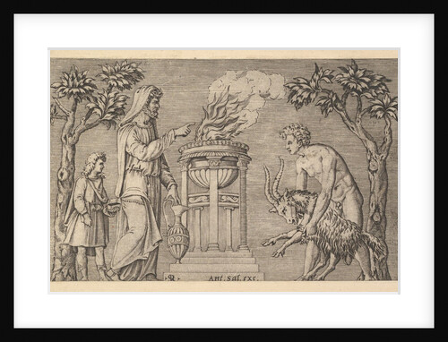 Speculum Romanae Magnificentiae: The Sacrifice of a Ram, 16th century by Marco Dente